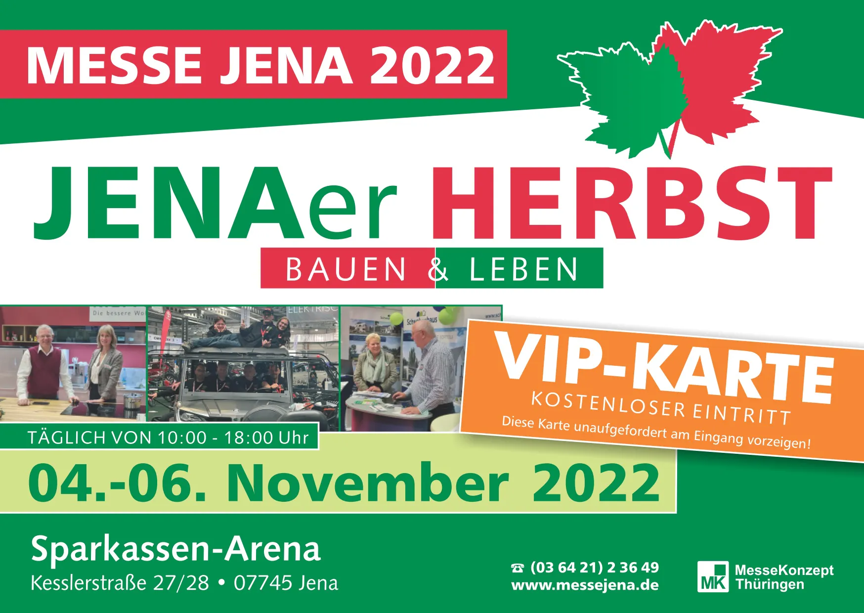 VIP Karte Jenaer Herbst 2022
