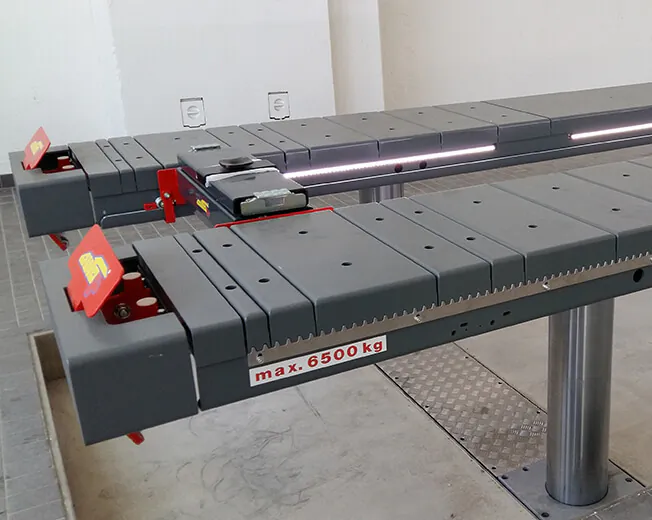 Autop 4-Stempelhebebühne Quattrolift mit Fahrschienen